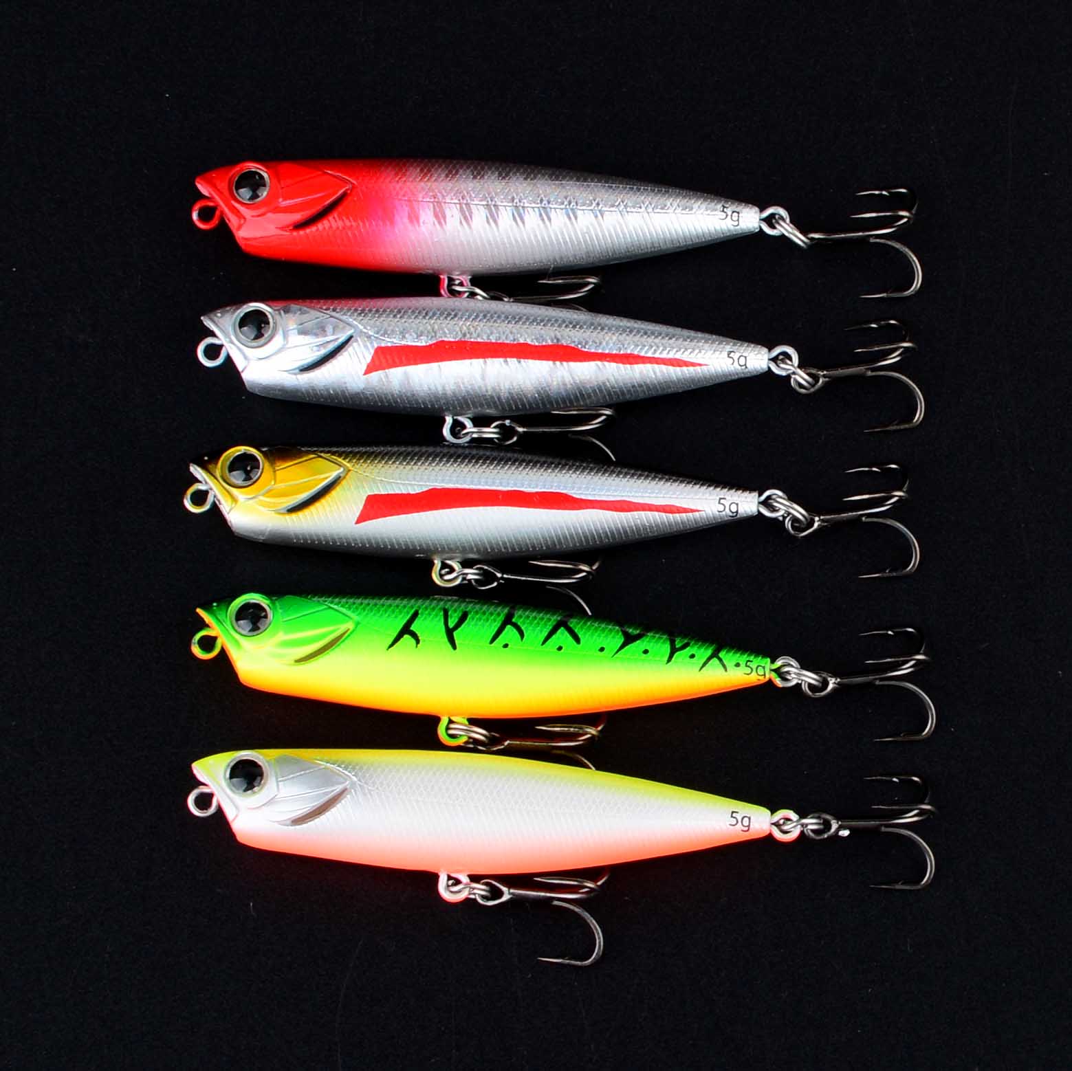 Fishing Hook Treble - เหยื่อตกปลาแบบ Popper 1 ชิ้น 5 กรัม
