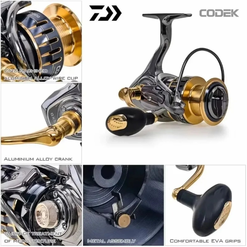 รอกตกปลา Daiwa CODEK รุ่นสปินน - Abu Garcia Reel Max บทวิจารณ์และราคา