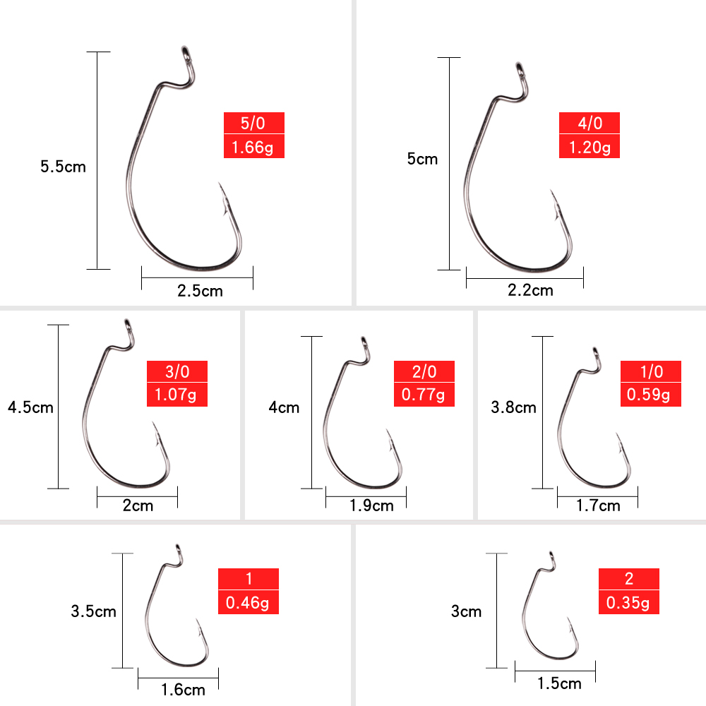 LUSHAZER 10 ชิ้น/ล็อตตะขอตกปลา - Fishing Hook Assortment บทวิจารณ์และราคา