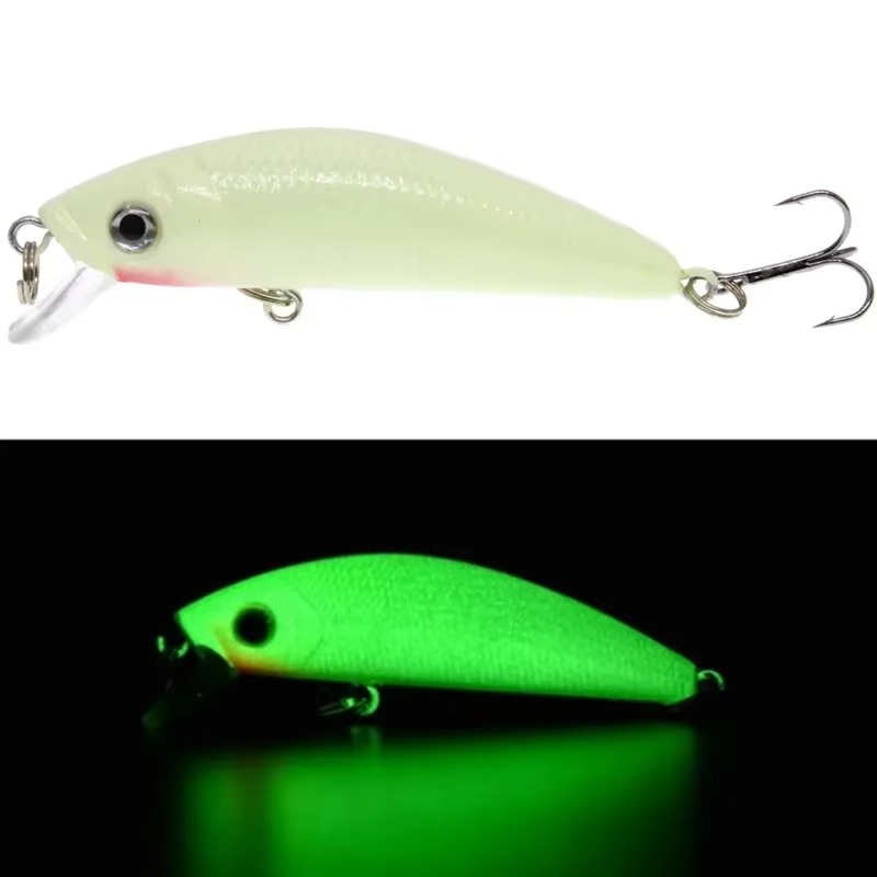 2 ชิ้น 3D Luminous Night เหยื่ - Fishing Hook Treble บทวิจารณ์และราคา