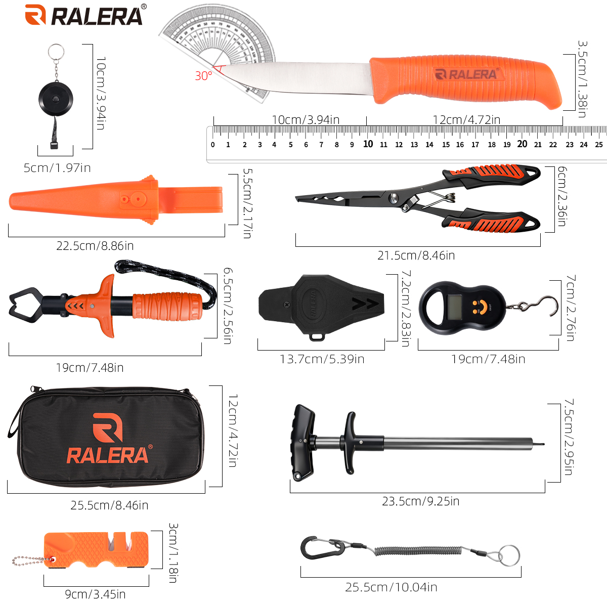ชุดอุปกรณ์ตกปลา RALERA คีมจับป - Fishing Hook Sharpener บทวิจารณ์และราคา